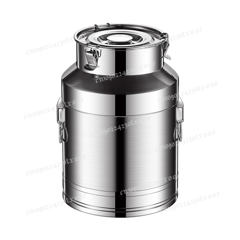 Food Storage Drums - ถังนมสแตนเลส 304 ปิดผนึกอย่างดี เกรดสำหรับอาหาร ใช้เก็บน้ำมัน สำหรับใช้ในบ้านและครัว