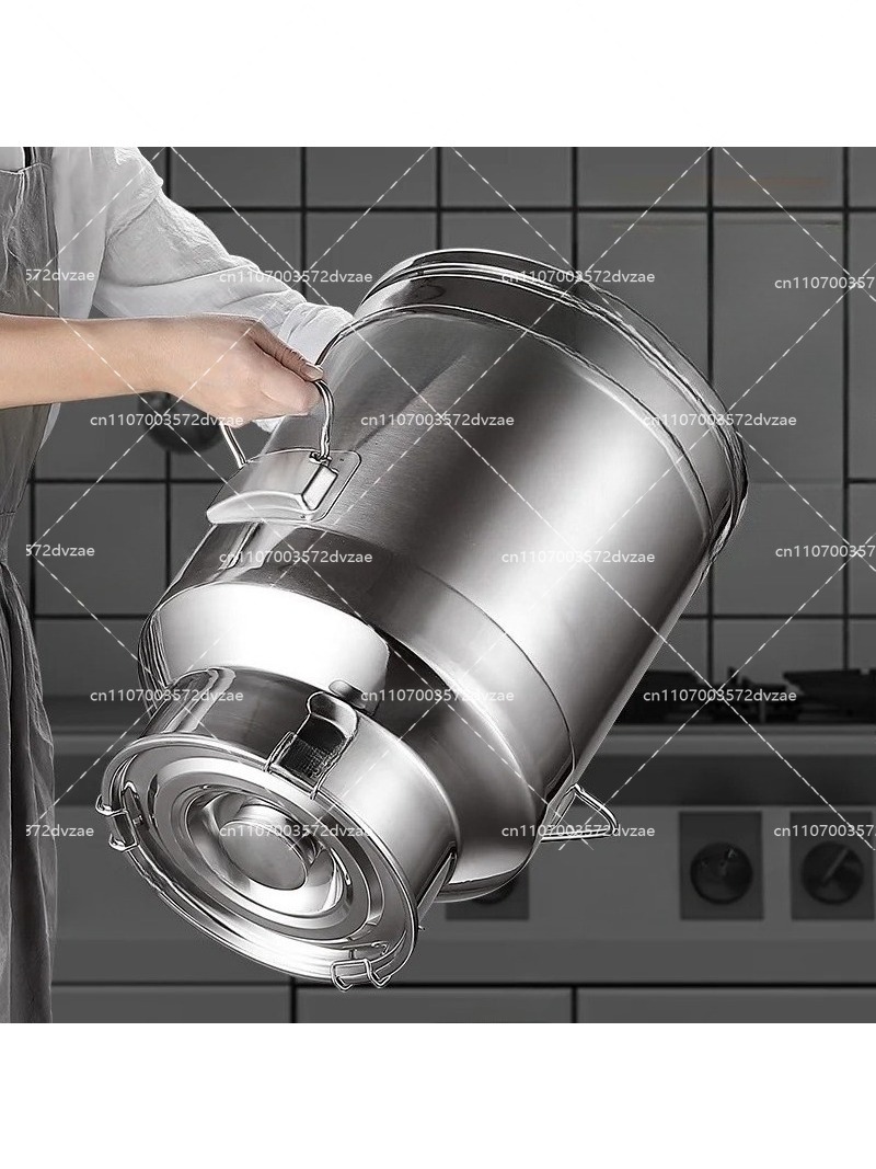Food Storage Drums - ถังนมสแตนเลส 304 ปิดผนึกอย่างดี เกรดสำหรับอาหาร ใช้เก็บน้ำมัน สำหรับใช้ในบ้านและครัว