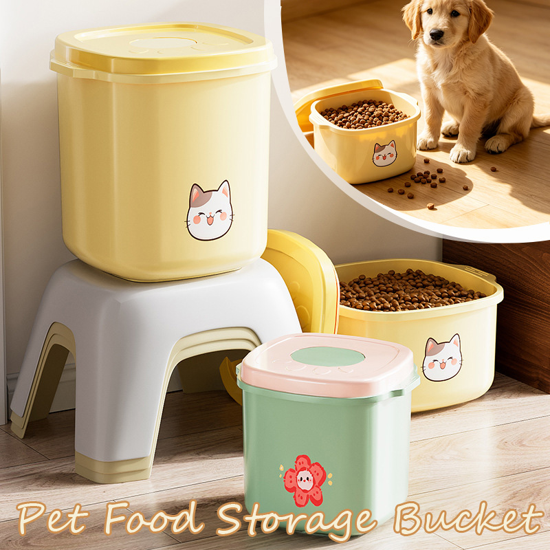 Food Storage Large - 1 ชิ้น 2.5/5/10L ถังเก็บอาหารสัตว์เลี้ยงแบบปิดผนึกสุญญากาศ ทนความชื้น ป้องกันเชื้อรา