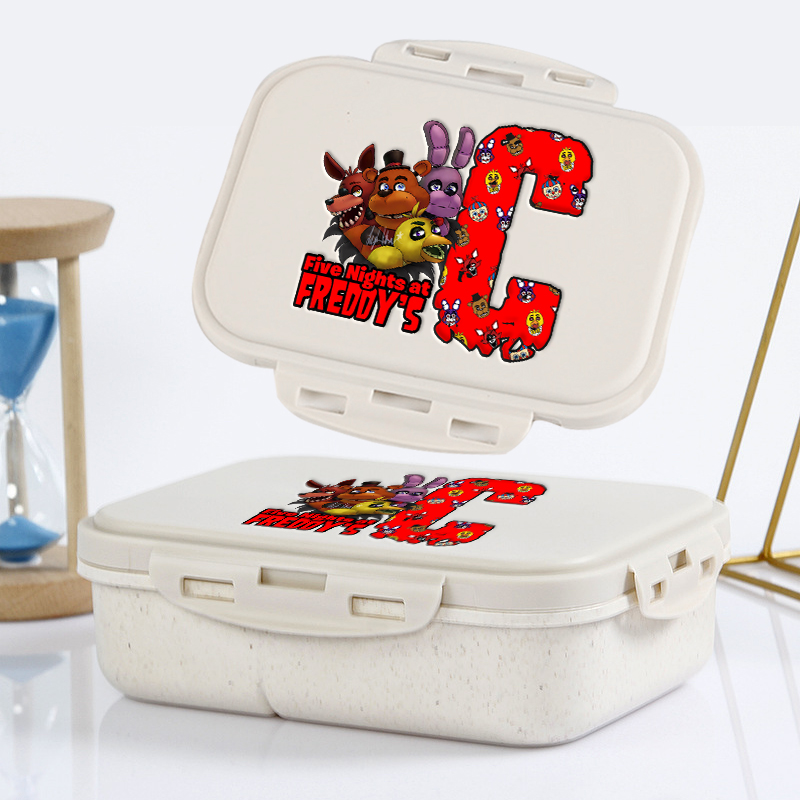 Food Storage With Scoop - กล่องอาหารกลางวันเด็ก Five Nights at Freddy's ลายอนิเมะ