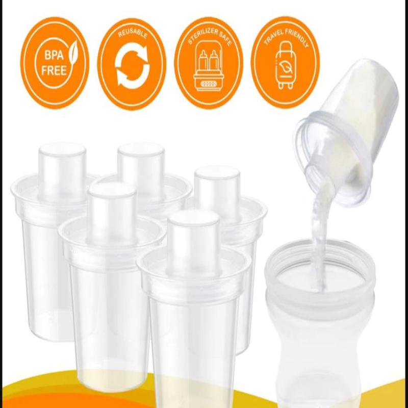 Food Storage For Baby - 6PPC 80ML เครื่องจ่ายนมผงสำหรับเด็ก กล่องเก็บอาหารเด็กแบบพกพา เครื่องจ่ายนมผงสำหรับเด็ก กล่องบรรจุผงแบบกำหนดปริมาณไว้ล่วงหน้า