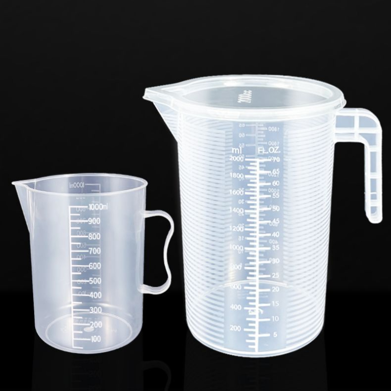 Food Storage For Restaurant - ภาชนะบรรจุของเหลวพลาสติกเกรดอาหารขนาด 1000/5000 มล. แบบมีขีดบอกปริมาตร ไม่มีฝาปิด ใส
