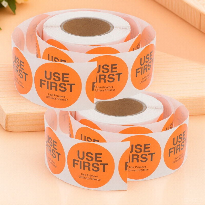 Food Storage For Restaurant - ฉลากควบคุมสินค้าคงคลัง 2 ม้วน ใช้สติกเกอร์แบบใช้ครั้งแรกสำหรับร้านอาหาร บริการอาหาร สติกเกอร์ติดอาหารสำหรับจัดเก็บในครัว