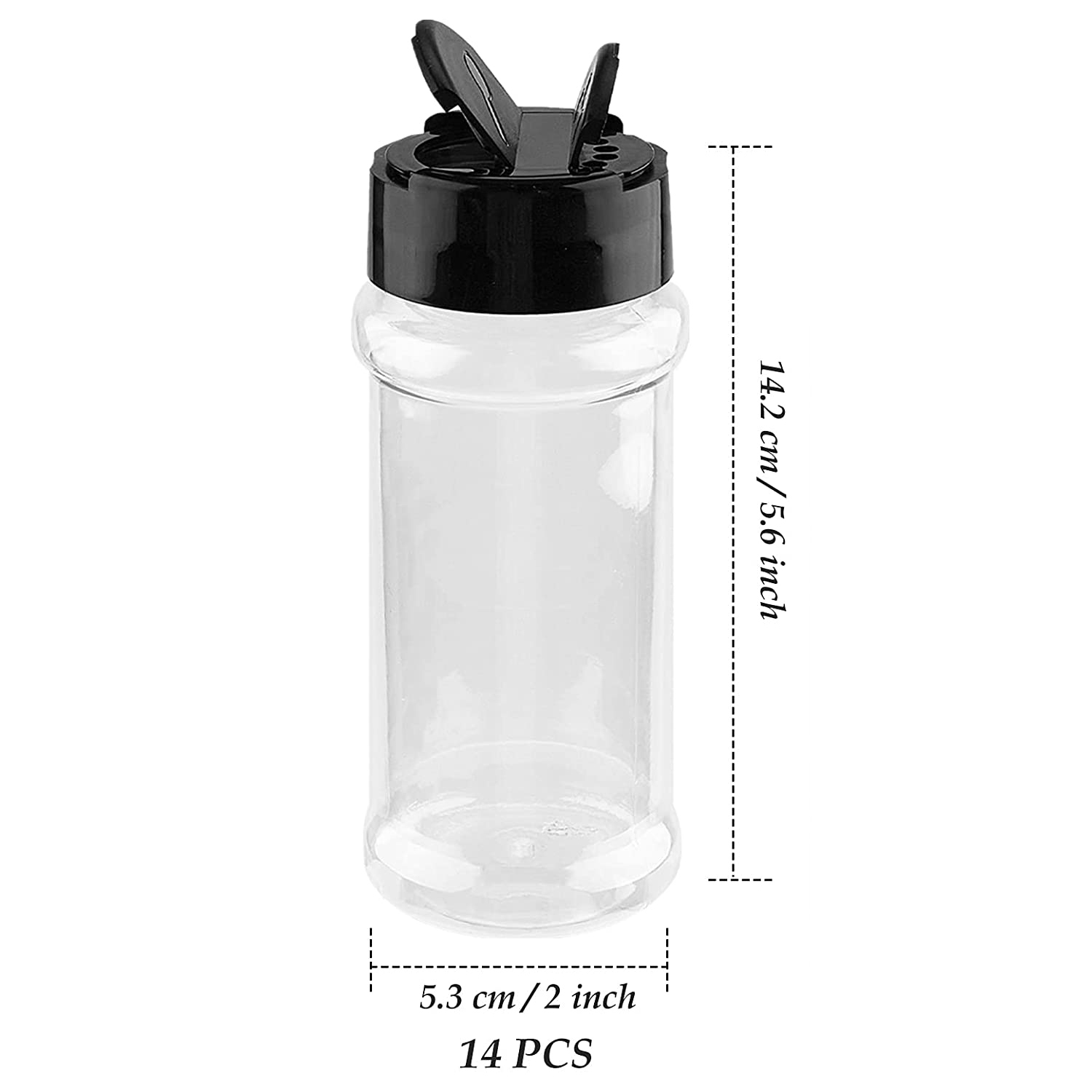Herb Keeper Container - ขวดใส่เครื่องเทศขนาด 8 ออนซ์ พร้อมฝาปิดแบบเขย่าได้ ขวดเปล่าสำหรับใส่เครื่องเทศ สมุนไพร
