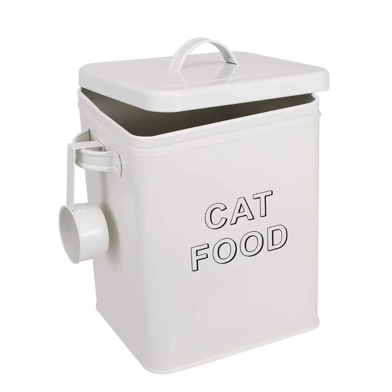 ถังเก็บอาหารสัตว์เลี้ยงและขนมส - Food Storage With Scoop บทวิจารณ์และราคา