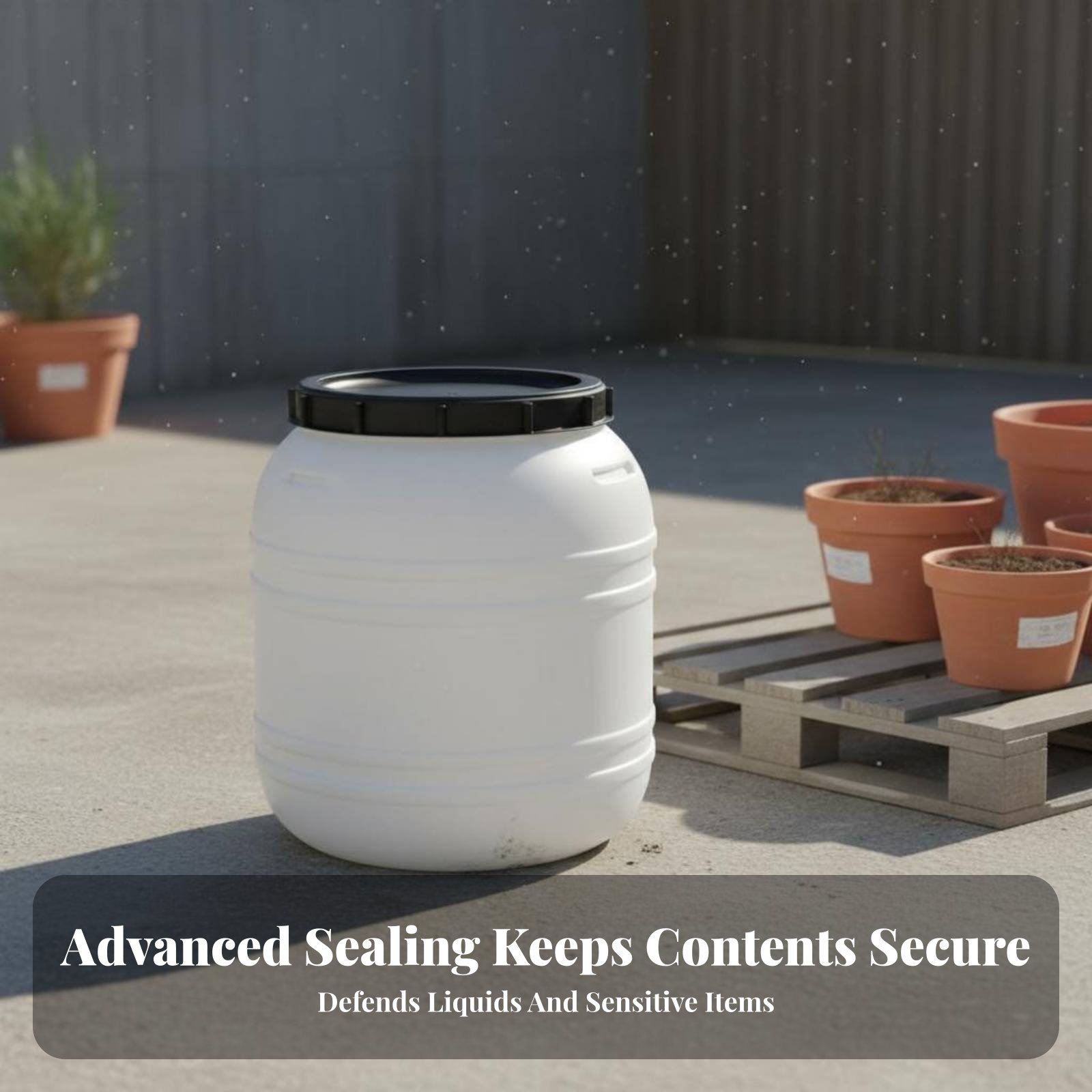 ถังพลาสติกเกรดอาหาร ฝาปิดสนิท  - Food Storage Drums บทวิจารณ์และราคา