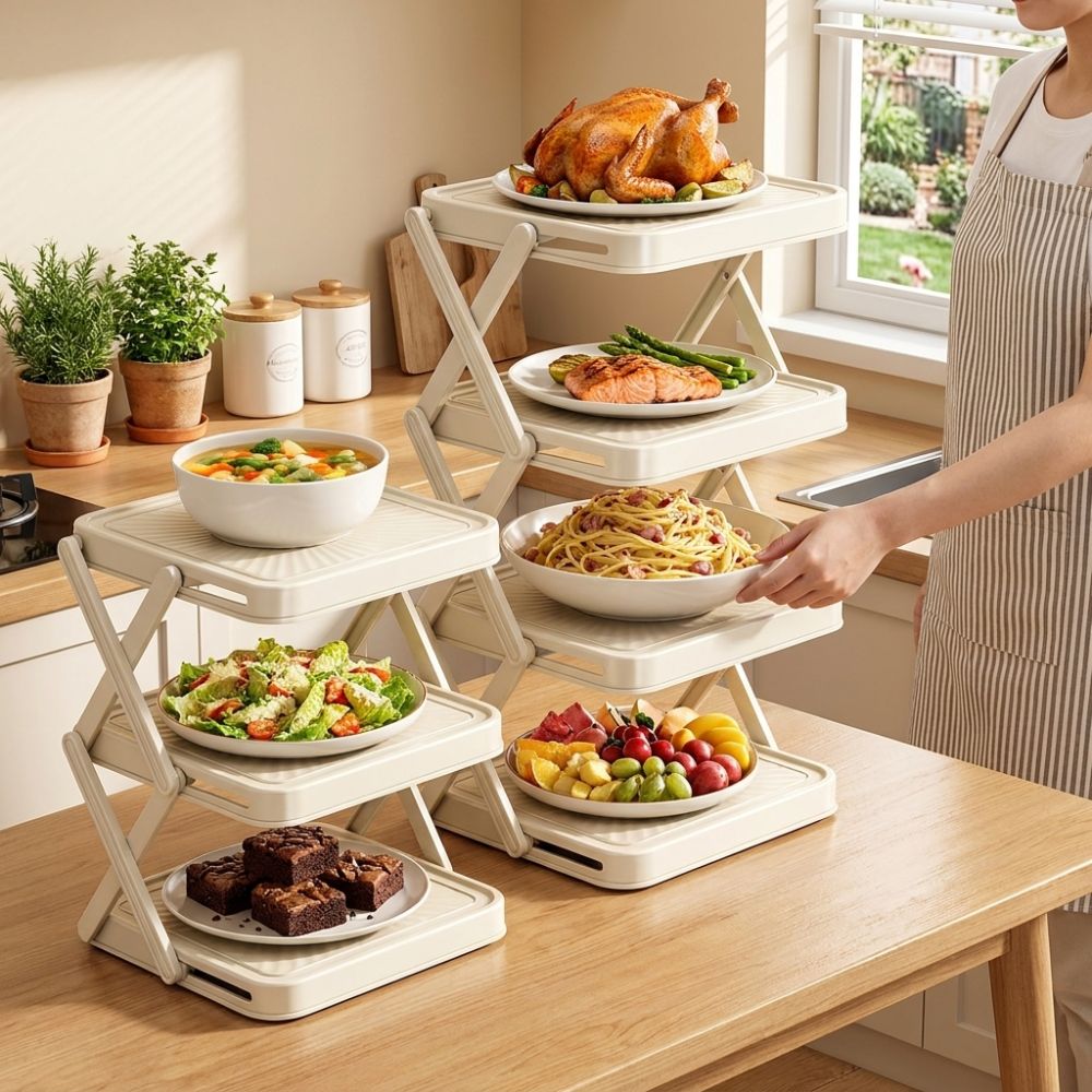ชั้นวางจาน 3/4 ชั้น ขนาดใหญ่ พ - Food Storage And Preparation บทวิจารณ์และราคา