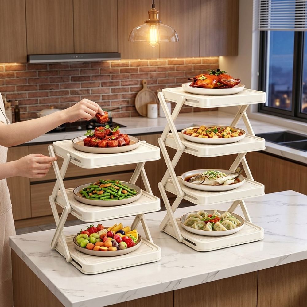 ชั้นวางจาน 3/4 ชั้น ขนาดใหญ่ พ - Food Storage And Preparation บทวิจารณ์และราคา