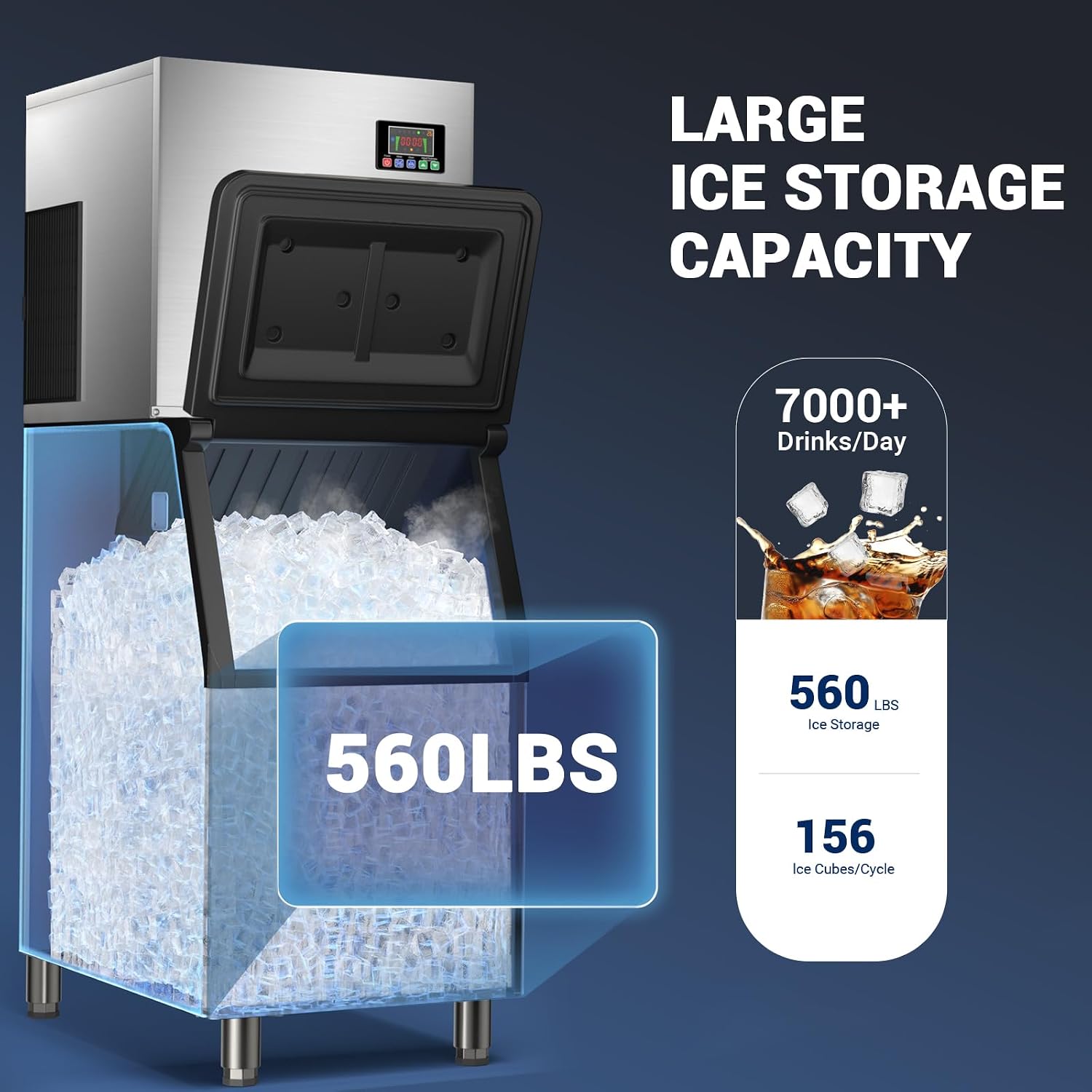 เครื่องทำน้ำแข็งเชิงพาณิชย์พร้ - Food Storage For Restaurant บทวิจารณ์และราคา