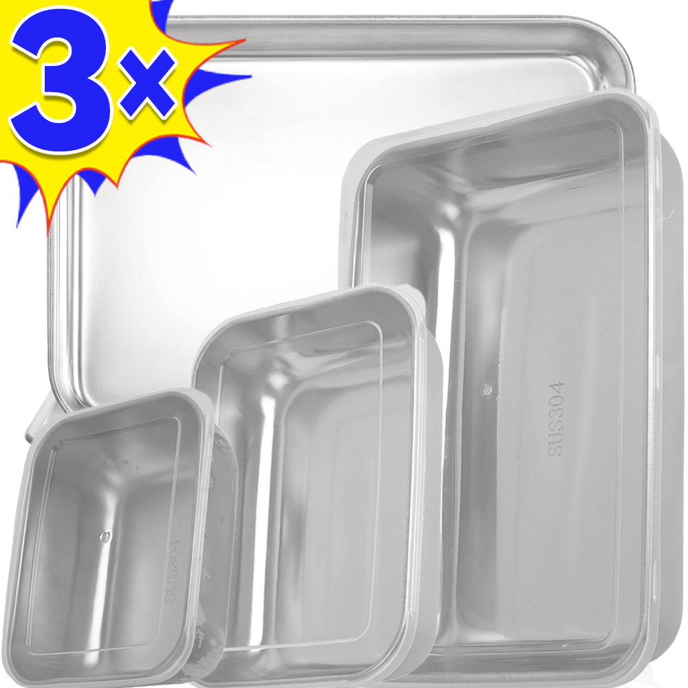 กล่องเก็บอาหารสแตนเลสกล่องเก็บ - Food Storage Box Stainless Steel บทวิจารณ์และราคา