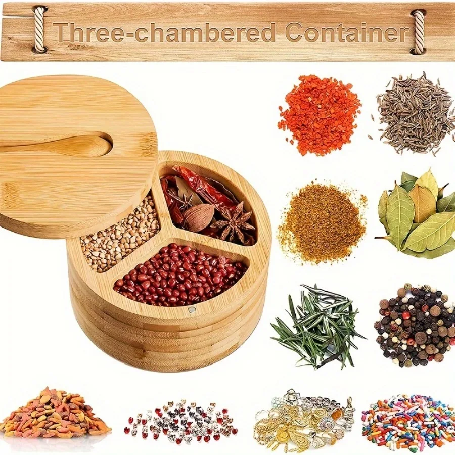 กระปุกใส่เครื่องปรุงรสไม้ไผ่พร - Herb Keeper Container บทวิจารณ์และราคา