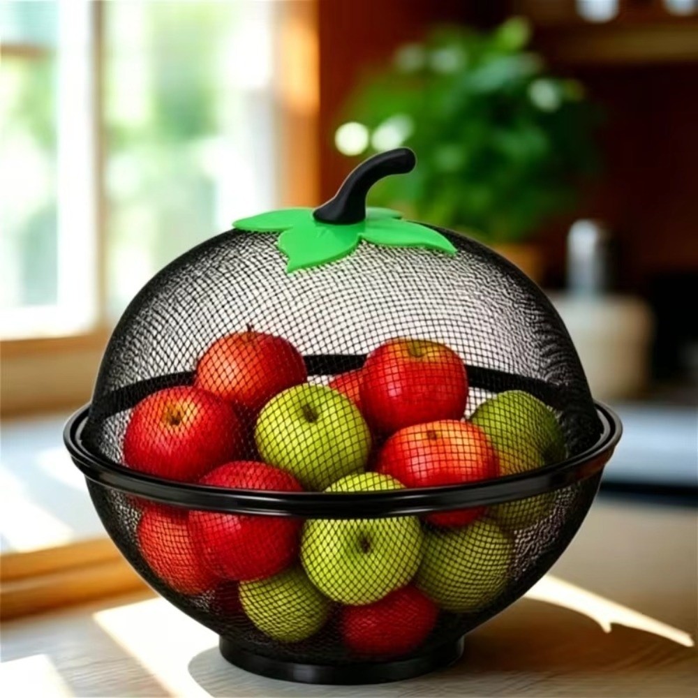 ตะกร้าผลไม้โลหะพร้อมฝาปิดตาข่า - Food Storage Rack For Kitchen บทวิจารณ์และราคา