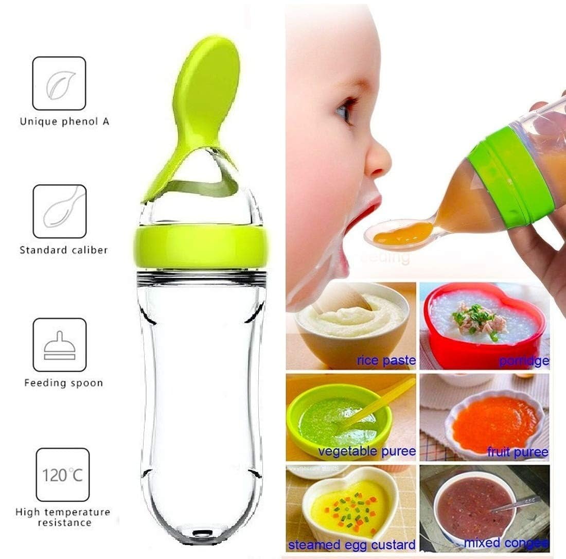 บีบขวดนมถ้วยซิลิโคนทารกแรกเกิด - Food Storage Drums บทวิจารณ์และราคา