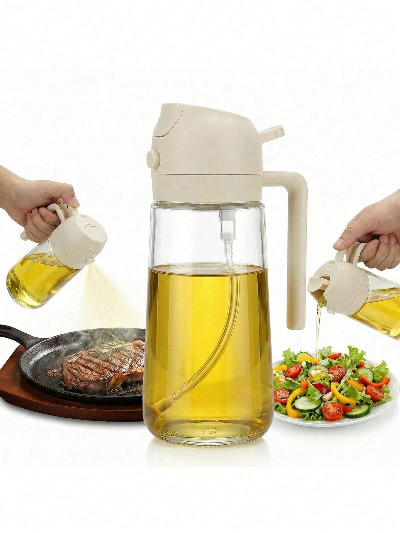 ขวดจ่ายน้ำมันมะกอกเกรดสูง, แก้ - Herb Keeper Container บทวิจารณ์และราคา