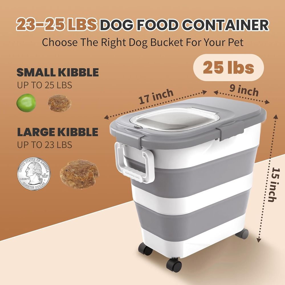 ภาชนะเก็บอาหารสุนัขแบบปิดสนิท, - Food Storage With Scoop บทวิจารณ์และราคา
