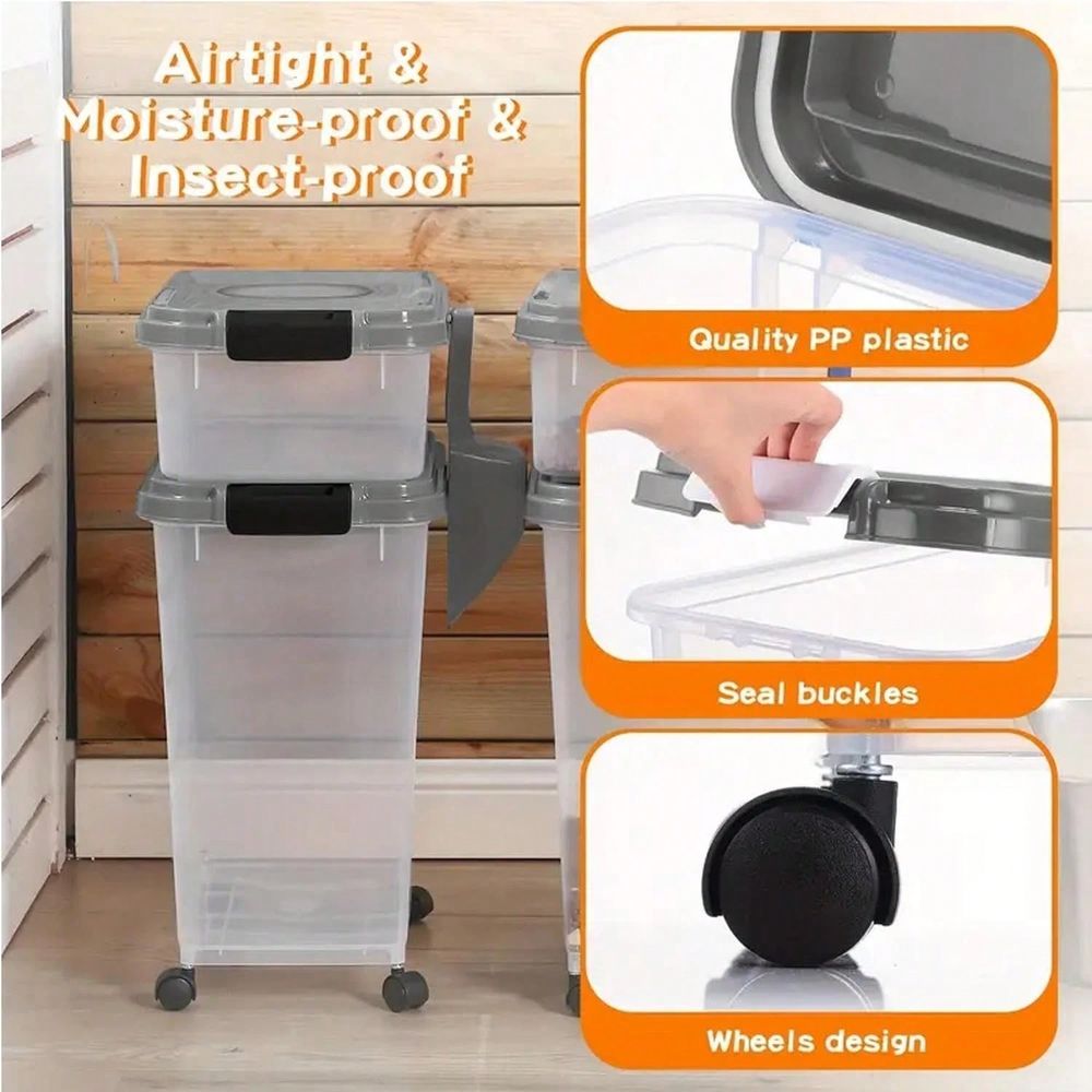 ภาชนะเก็บอาหาร, ชุด 30 ปอนด์ 1 - Food Storage With Scoop บทวิจารณ์และราคา