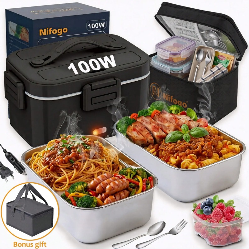 กล่องอาหารอุ่นไฟฟ้า 100W, ความ - Food Storage Box Stainless Steel บทวิจารณ์และราคา