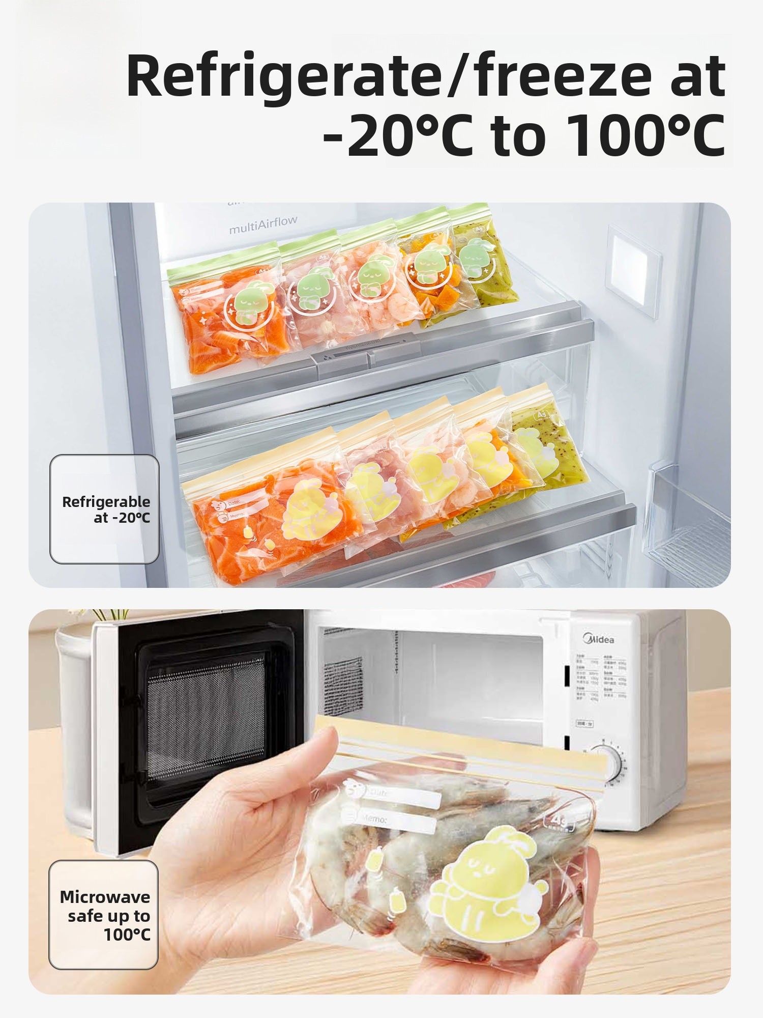 ถุงเก็บอาหารเด็กแบบปิดผนึก ขนา - Food Storage For Baby บทวิจารณ์และราคา