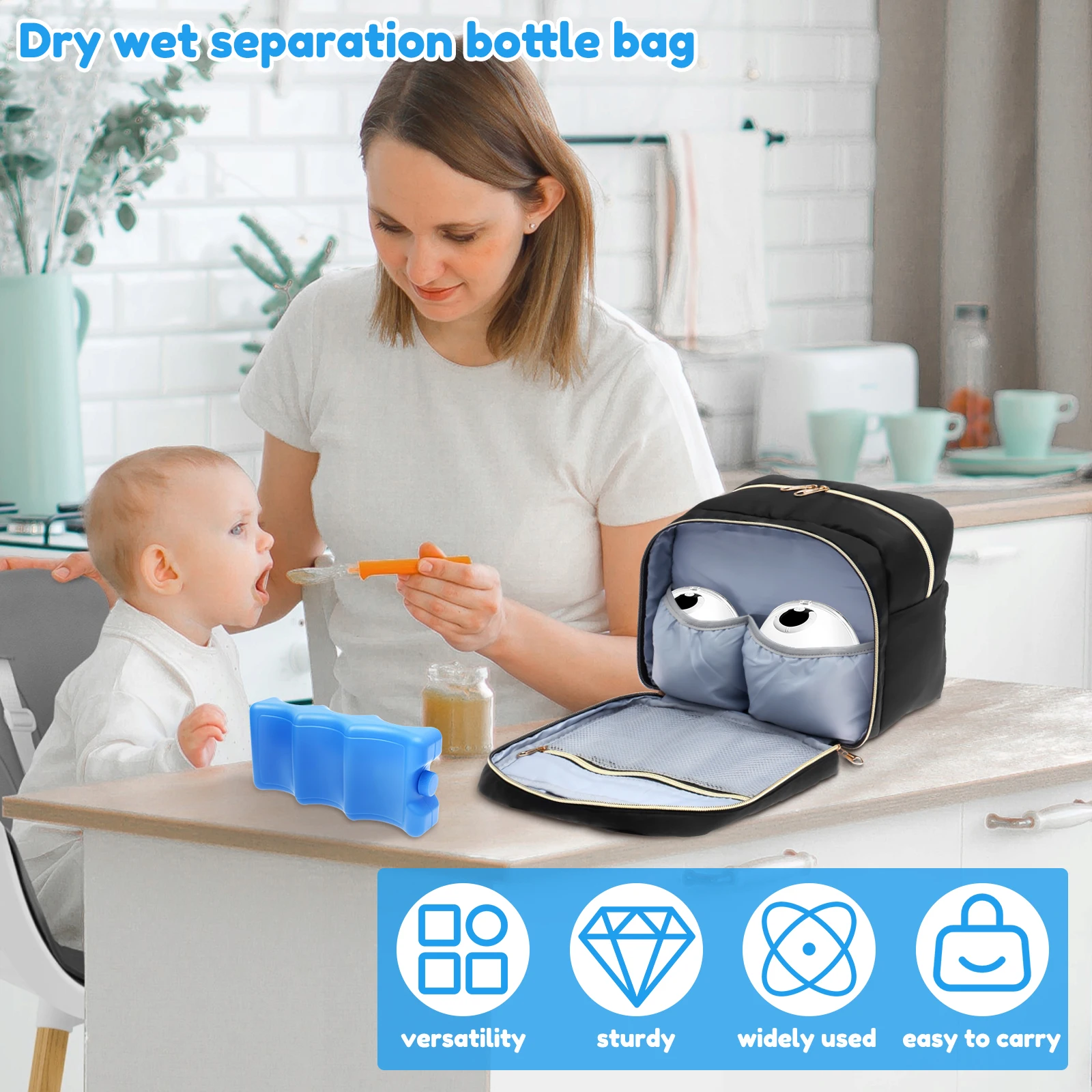 กระเป๋าเก็บน้ำนมแม่พร้อมแผ่นน้ - Food Storage For Baby บทวิจารณ์และราคา