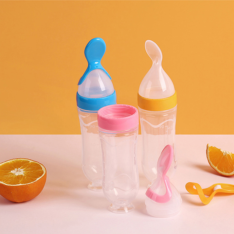 บีบขวดนมซิลิโคนทารกแรกเกิดการฝ - Food Storage Drums บทวิจารณ์และราคา