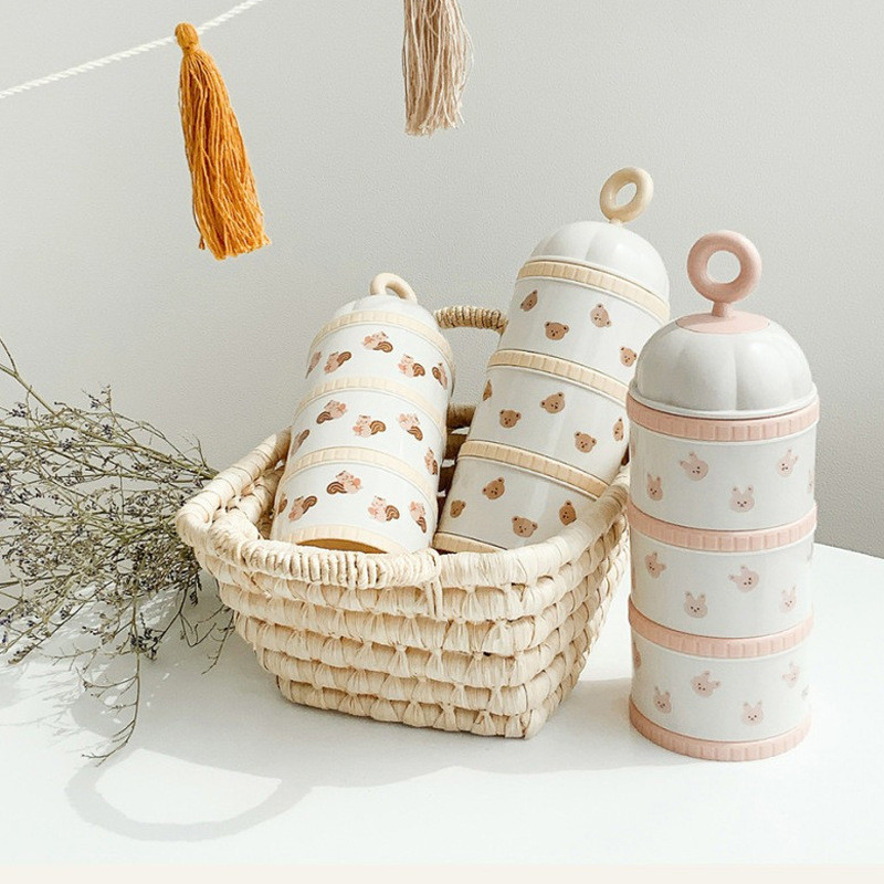 หมีน่ารักกล่องนมผงอุปกรณ์เสริม - Food Storage For Baby บทวิจารณ์และราคา
