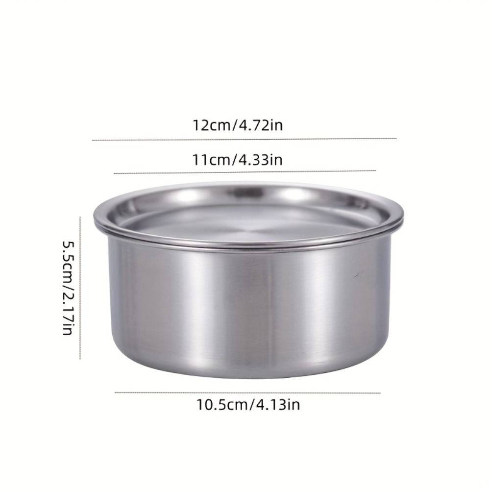 ถ้วยสแตนเลส 304 พร้อมฝาปิด สำห - Food Storage Box Stainless Steel บทวิจารณ์และราคา