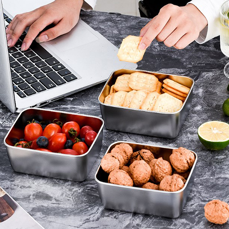 กล่องเก็บอาหารสแตนเลสสตีล600มล - Food Storage And Preparation บทวิจารณ์และราคา