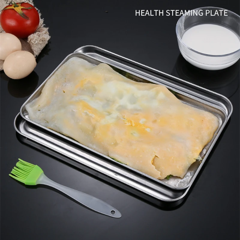 ถาดสแตนเลสทรงสี่เหลี่ยมสำหรับเ - Food Storage For Restaurant บทวิจารณ์และราคา