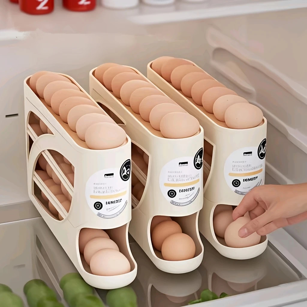 กล่องเก็บไข่แบบม้วนได้ 2-4 ชั้ - Food Storage Cabinet For Kitchen บทวิจารณ์และราคา