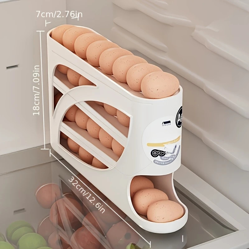 กล่องเก็บไข่แบบม้วนได้ 2-4 ชั้ - Food Storage Cabinet For Kitchen บทวิจารณ์และราคา