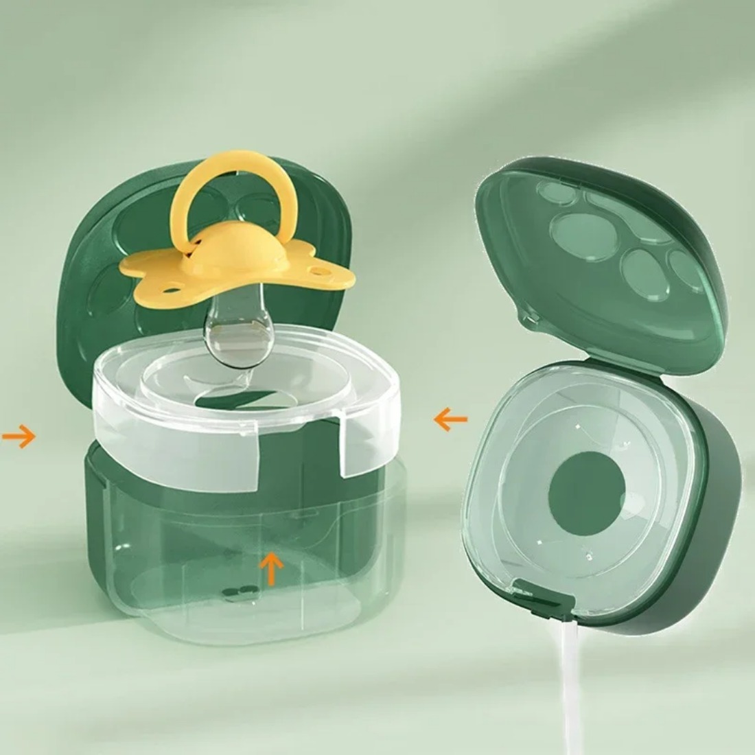 ซิลิโคนเกรดอาหาร Pacifier กล่อ - Food Storage For Baby บทวิจารณ์และราคา