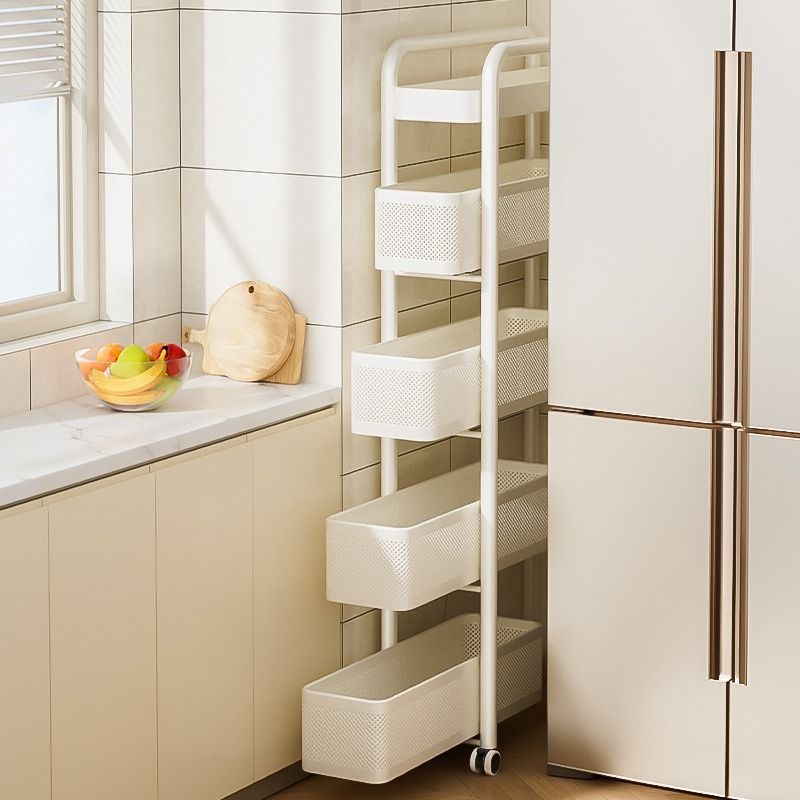 สแตนเลสห้องครัวชั้นวางรอยแยกตู - Food Storage Rack For Kitchen บทวิจารณ์และราคา