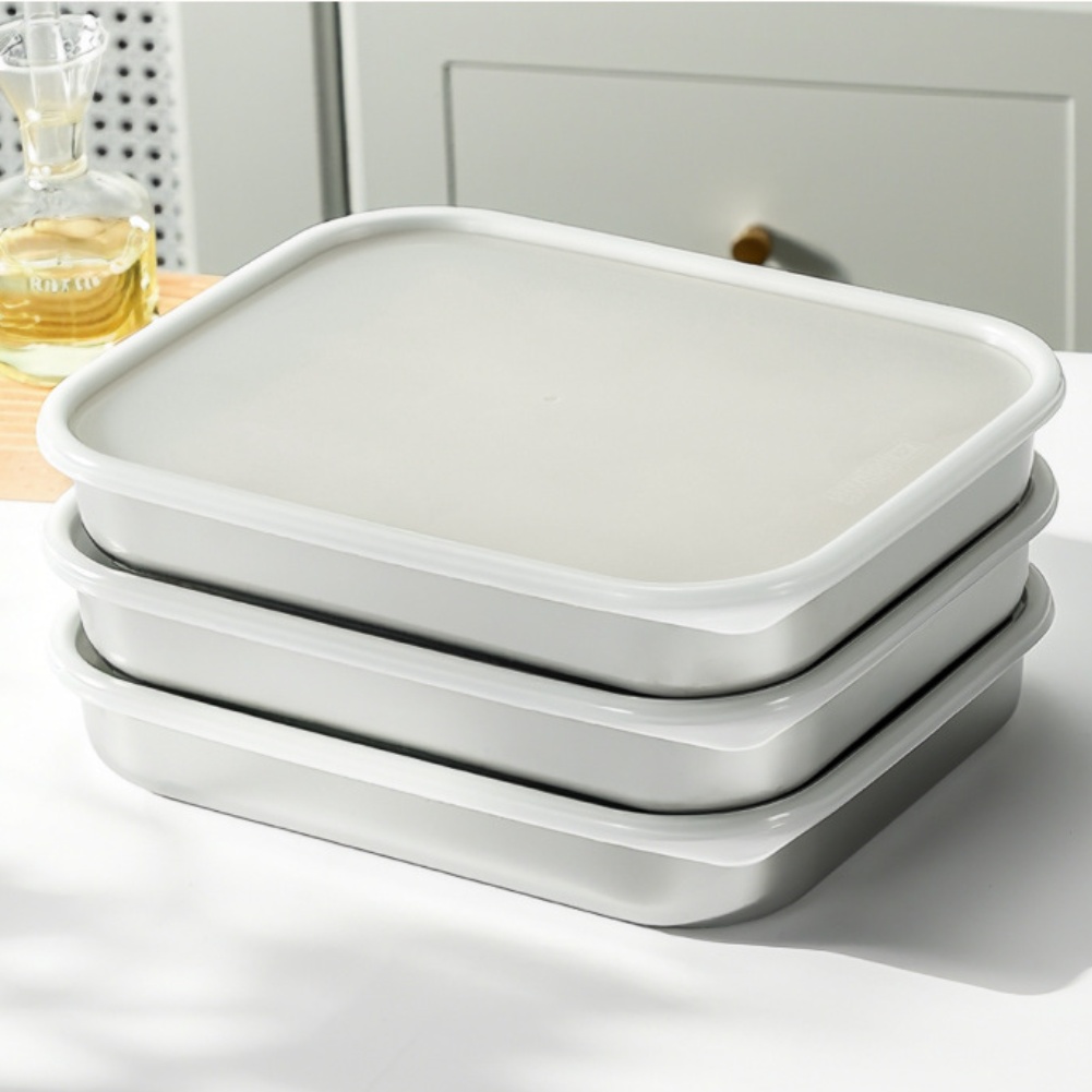 กล่องเก็บอาหารสแตนเลสพร้อมฝาซิ - Food Storage Box Stainless Steel บทวิจารณ์และราคา
