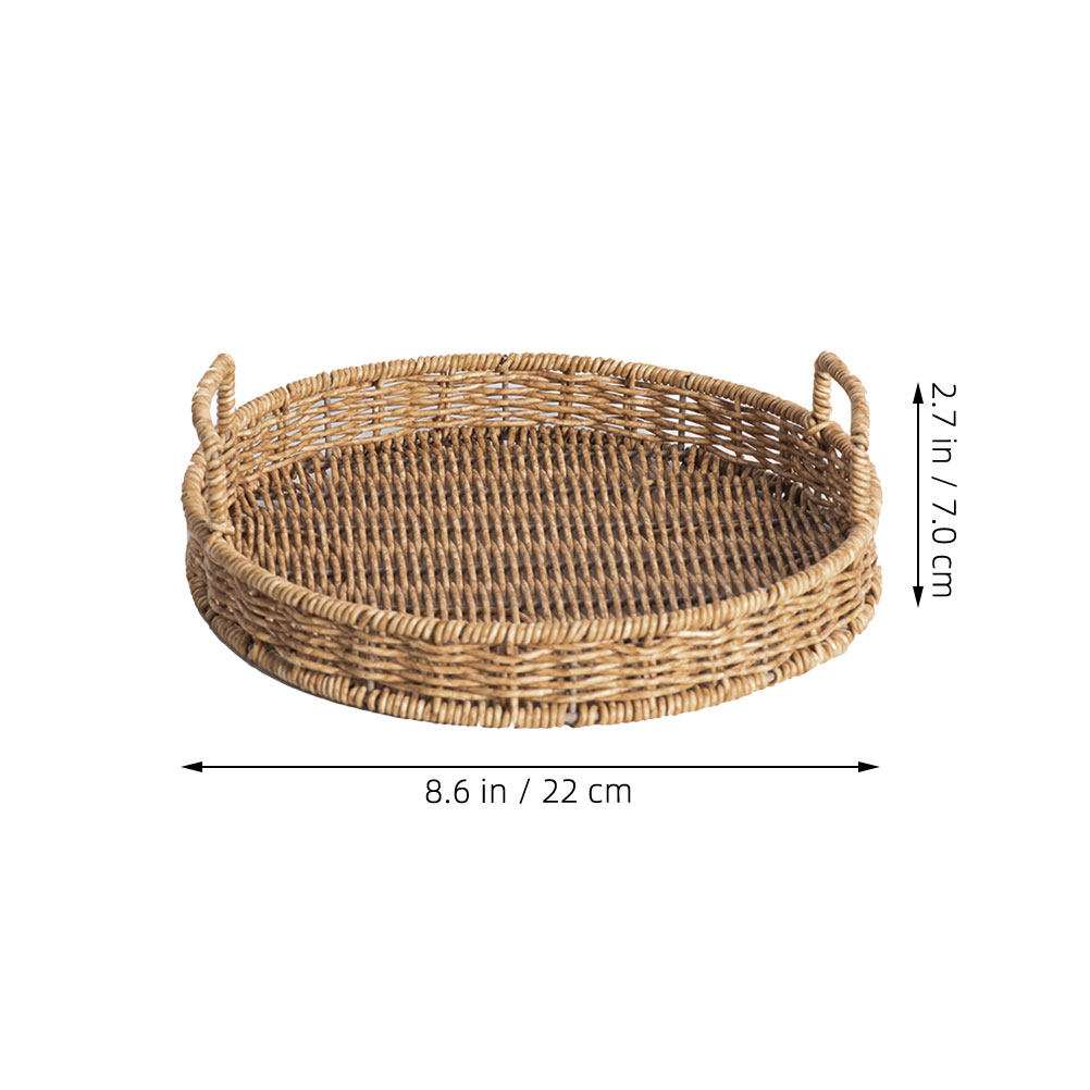 ตะกร้าใส่ขนมปังทรงกลมสานเลียนแ - Food Storage Large บทวิจารณ์และราคา