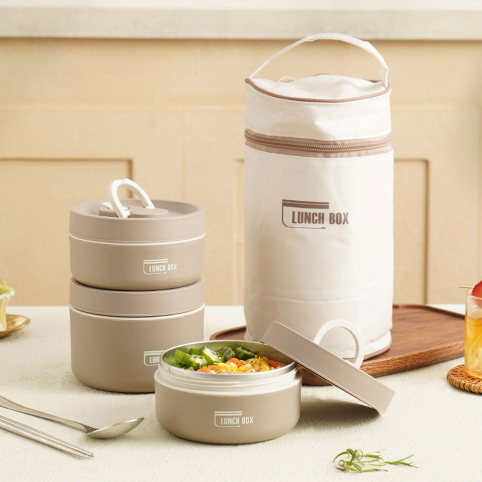 กล่องอาหารกลางวันแบบเก็บความร้ - Food Storage Box Stainless Steel บทวิจารณ์และราคา