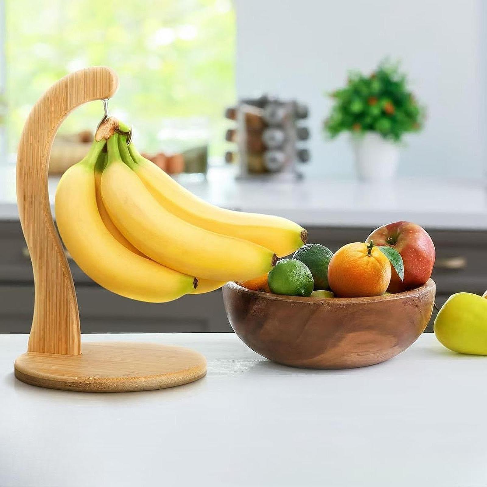 กล้วยไม้ไผ่ผู้ถือตะขอ,เก็บผลไม - Food Storage Rack For Kitchen บทวิจารณ์และราคา