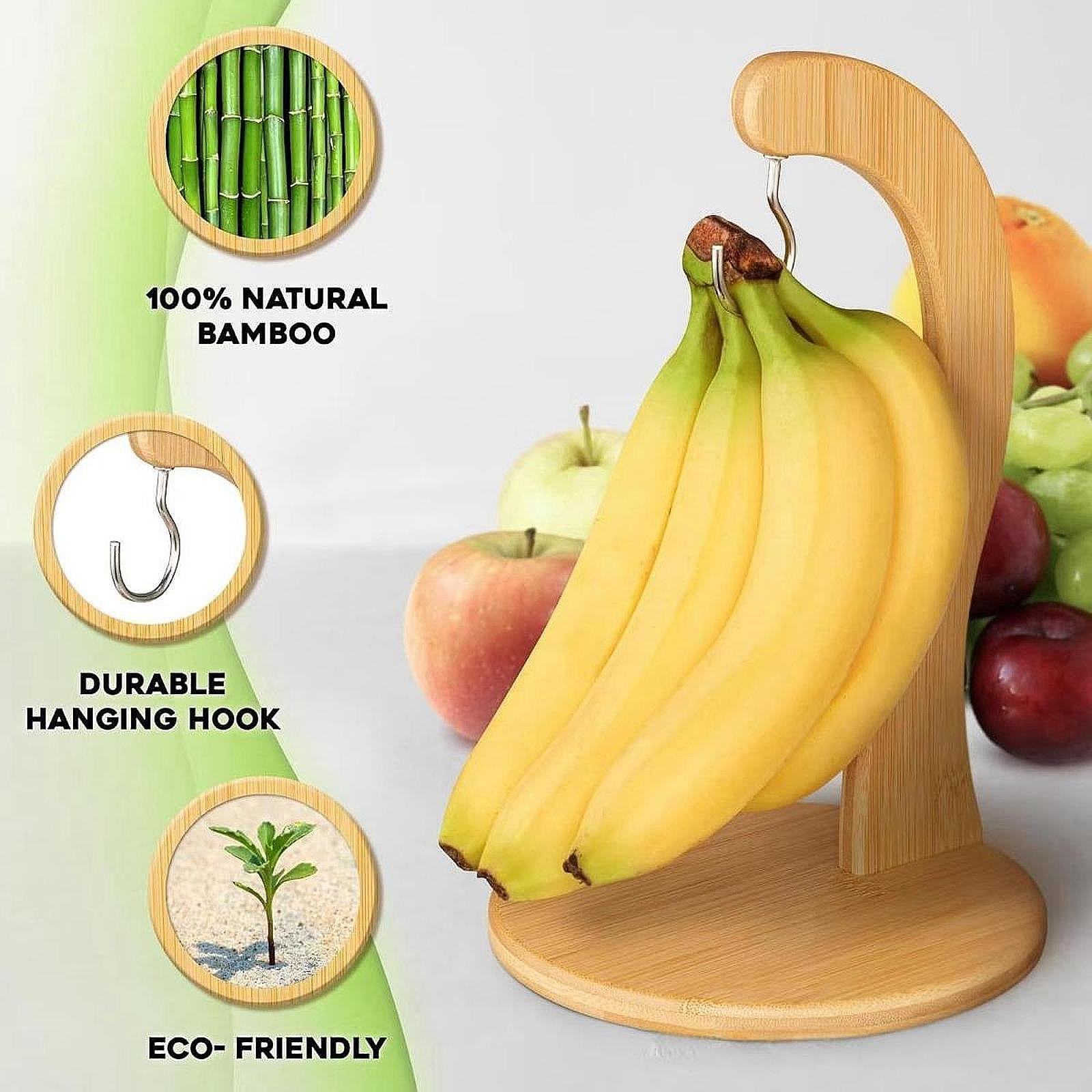 กล้วยไม้ไผ่ผู้ถือตะขอ,เก็บผลไม - Food Storage Rack For Kitchen บทวิจารณ์และราคา