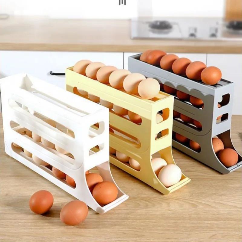 กล่องเก็บไข่ในตู้เย็นแบบมีล้อ  - Food Storage Cabinet For Kitchen บทวิจารณ์และราคา