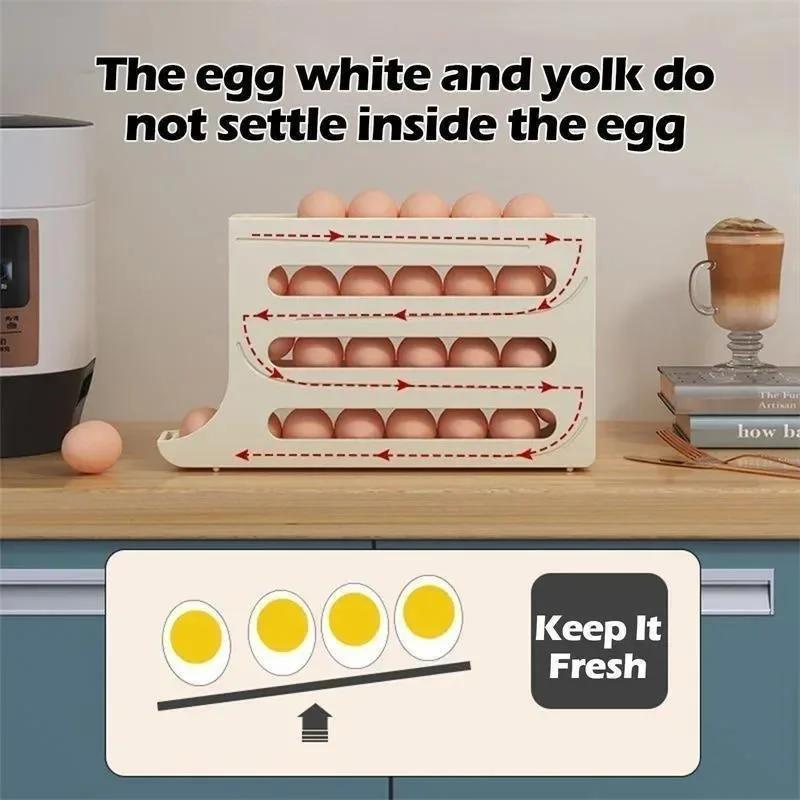 กล่องเก็บไข่ในตู้เย็นแบบมีล้อ  - Food Storage Cabinet For Kitchen บทวิจารณ์และราคา