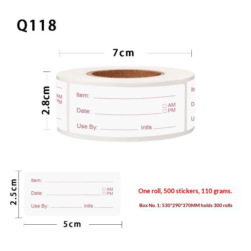 500 ชิ้น/ม้วน ขนาด 5*2.5 ซม. ส - Food Storage For Restaurant บทวิจารณ์และราคา